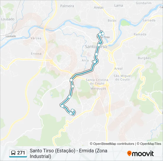 271 Bus Line Map