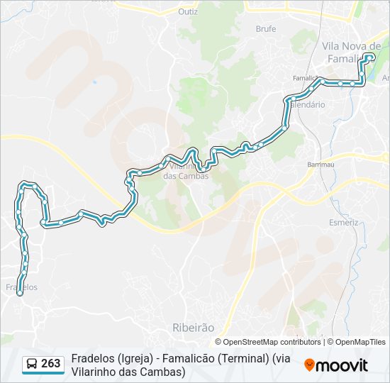 263 Bus Line Map
