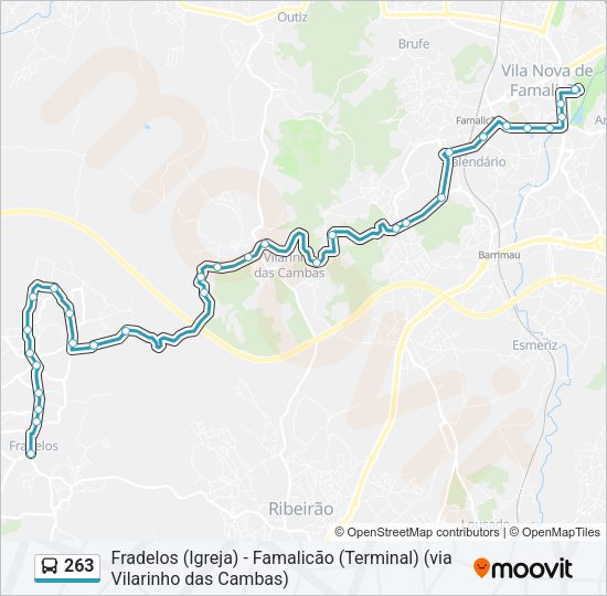 263 Bus Line Map