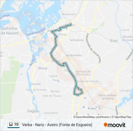 10 Bus Line Map