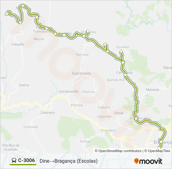 C-3006 Bus Line Map