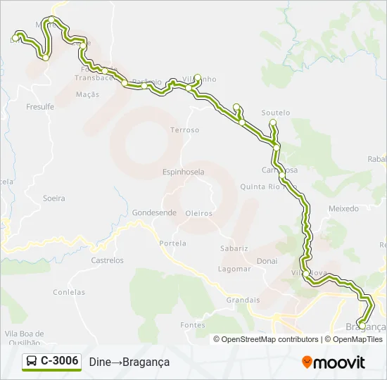 C-3006 Bus Line Map