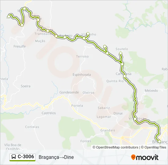 C-3006 Bus Line Map