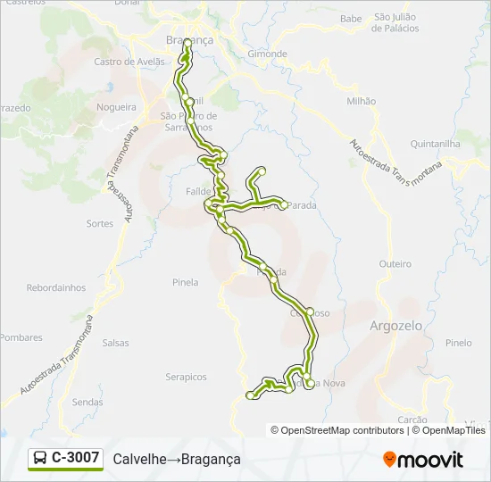 C-3007 Bus Line Map
