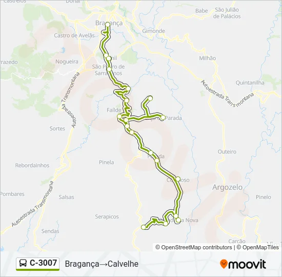 C-3007 Bus Line Map