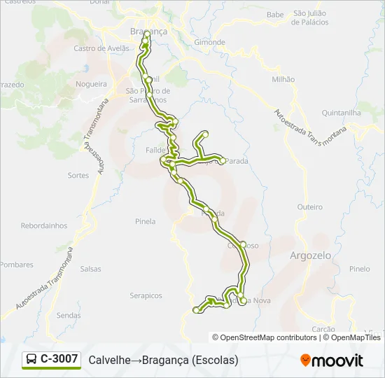 C-3007 Bus Line Map