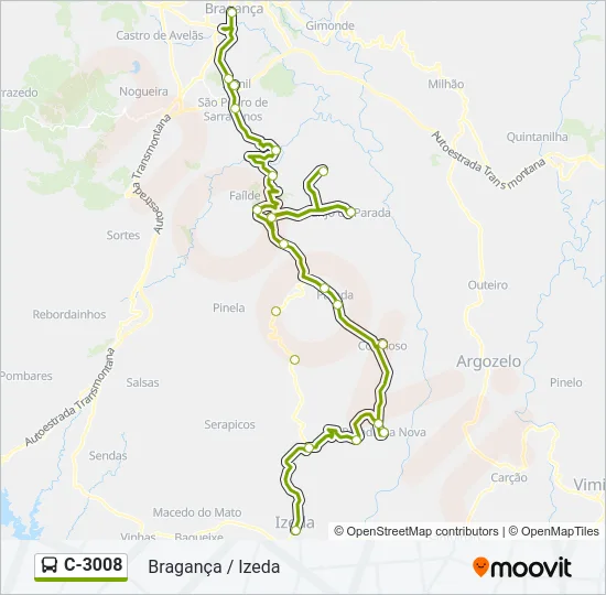 C-3008 Bus Line Map