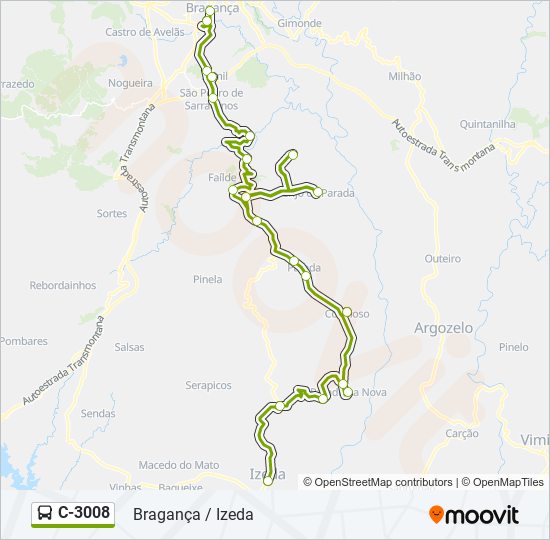 C-3008 bus Line Map