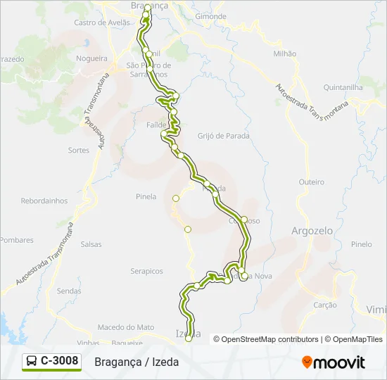 C-3008 Bus Line Map