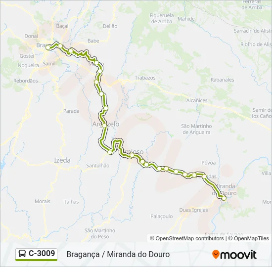 C-3009 Bus Line Map