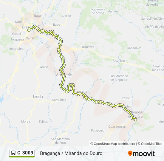 C-3009 Bus Line Map