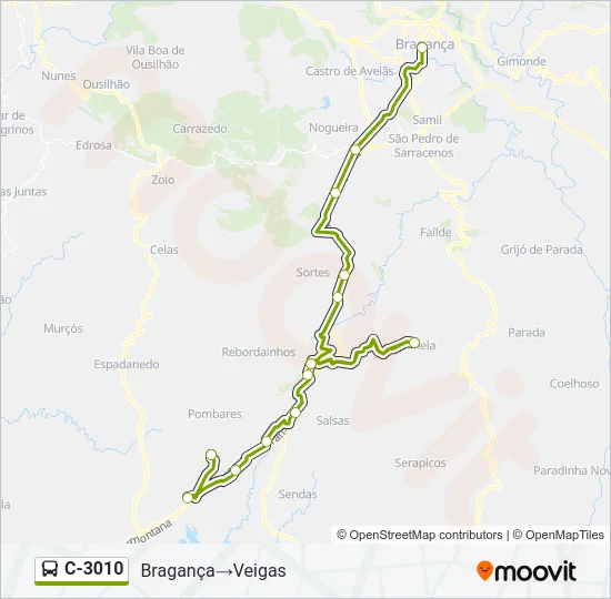 C-3010 Bus Line Map