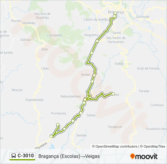 C-3010 Bus Line Map