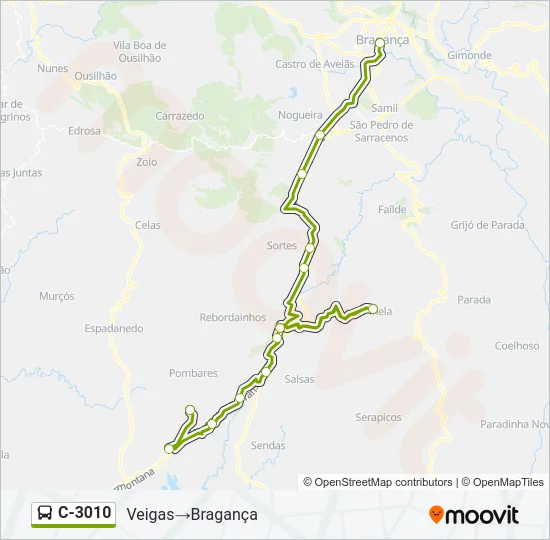 C-3010 Bus Line Map