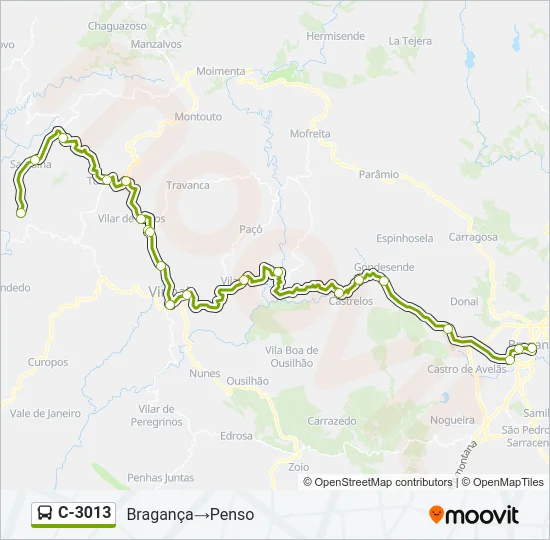 C-3013 Bus Line Map