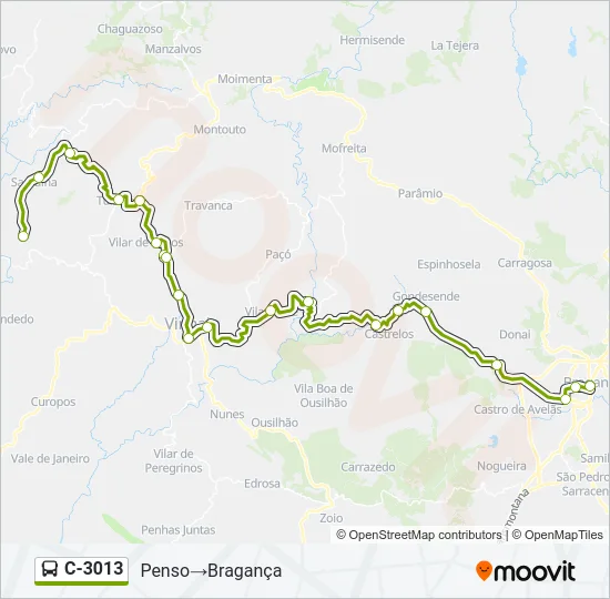 C-3013 Bus Line Map