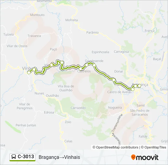 C-3013 Bus Line Map