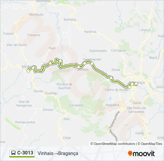 C-3013 Bus Line Map