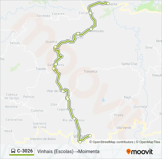 C-3026 Bus Line Map
