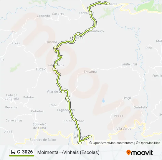 C-3026 Bus Line Map