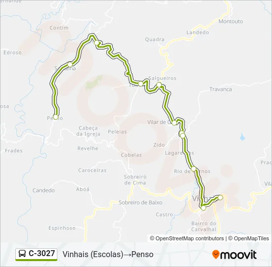 C-3027 Bus Line Map