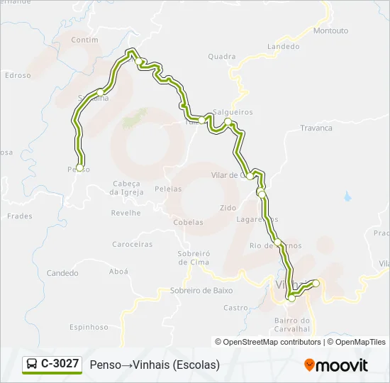 C-3027 Bus Line Map