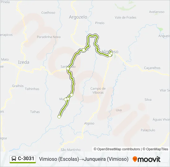 C-3031 Bus Line Map