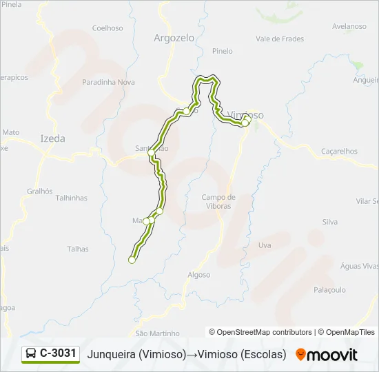 C-3031 Bus Line Map