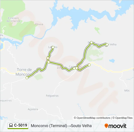 C-5019 Bus Line Map