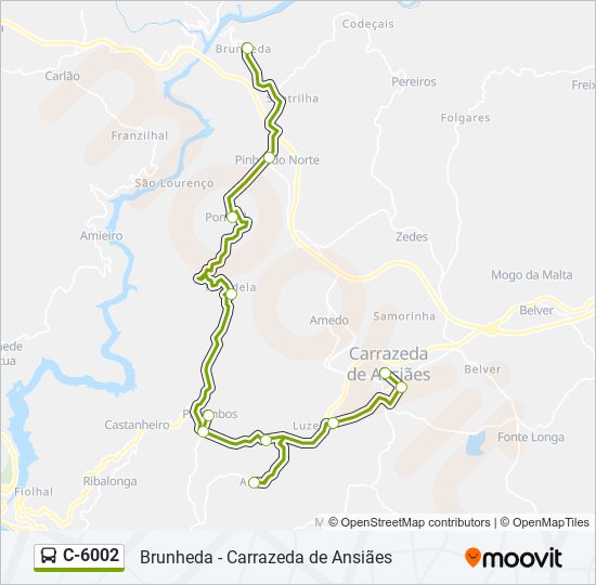 C-6002 bus Line Map