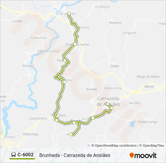 C-6002 Bus Line Map