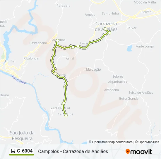 C-6004 Bus Line Map