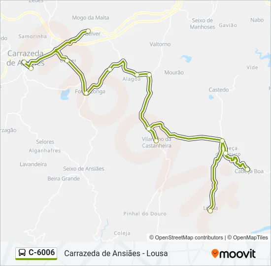 C-6006 Bus Line Map