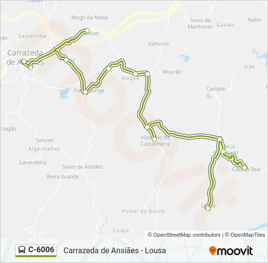 C-6006 Bus Line Map