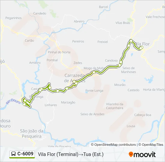 C-6009 Bus Line Map