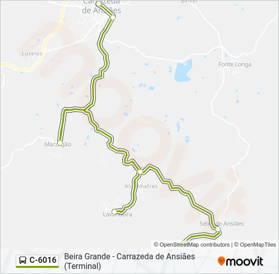 C-6016 Bus Line Map