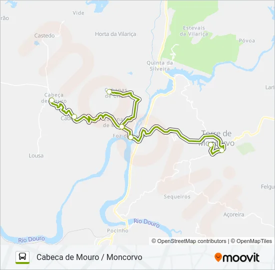 C-MONCORVO7 Bus Line Map