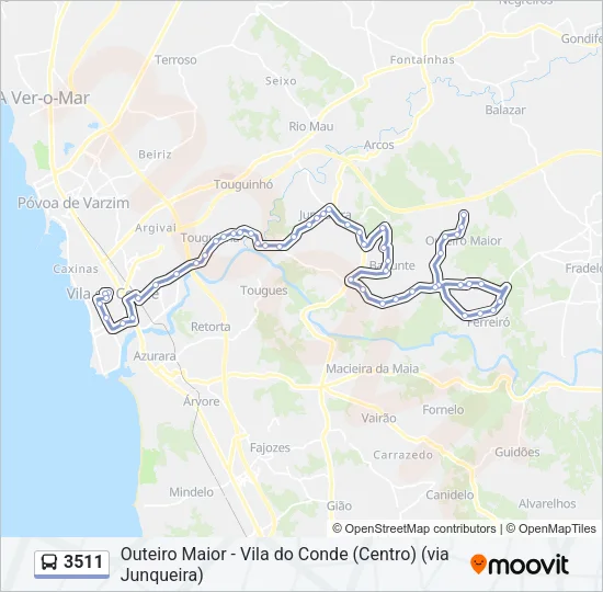 3511 Bus Line Map