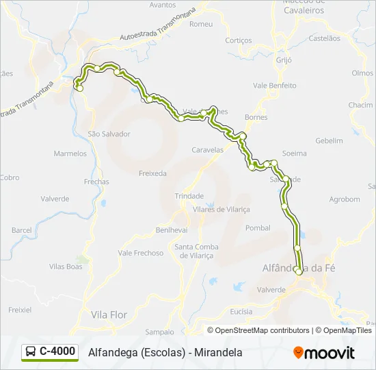 C-4000 Bus Line Map
