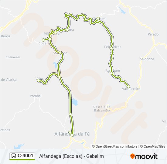 C-4001 bus Line Map