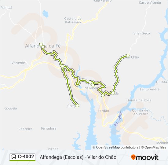 C-4002 Bus Line Map