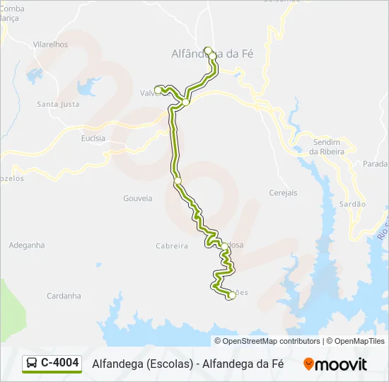 C-4004 Bus Line Map