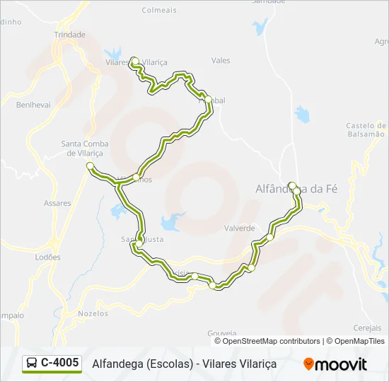 C-4005 Bus Line Map