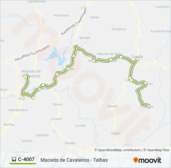 C-4007 Bus Line Map