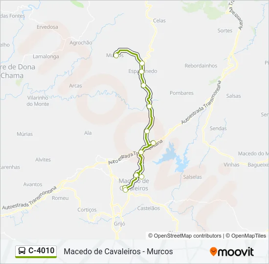 C-4010 Bus Line Map