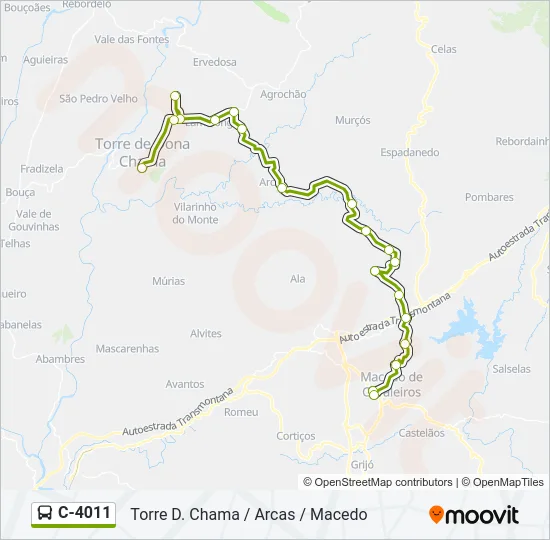 C-4011 Bus Line Map