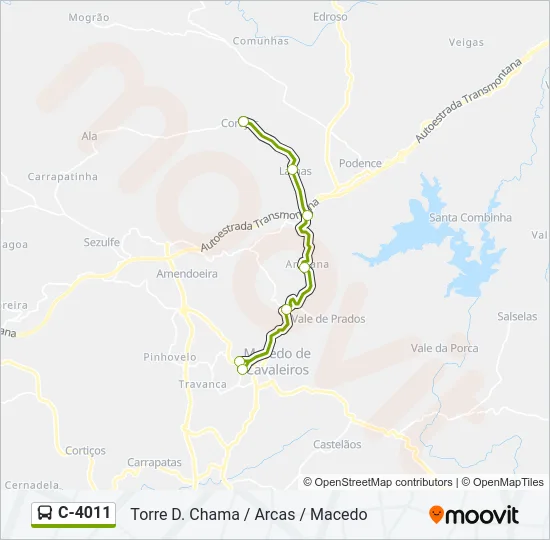 C-4011 Bus Line Map