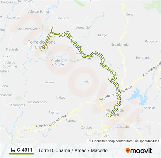 C-4011 Bus Line Map