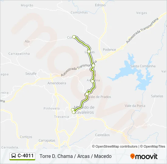 C-4011 Bus Line Map