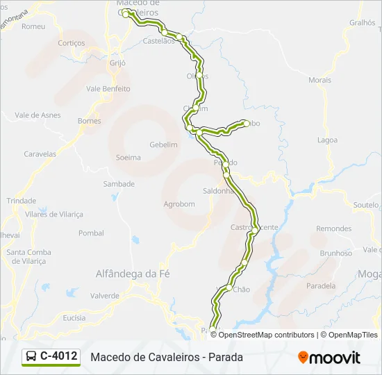 C-4012 Bus Line Map